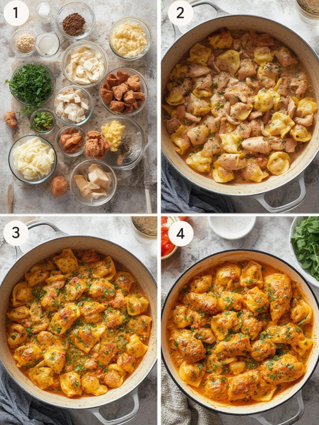 Cooking Chicken Tortellini