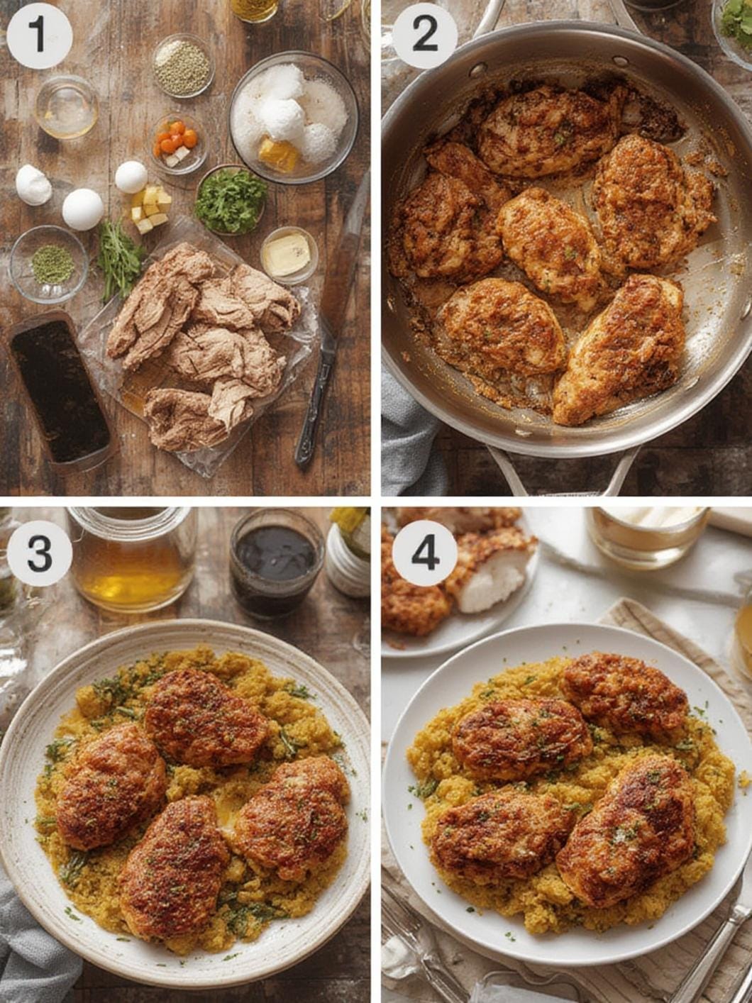 Dredging process for chicken fried steak