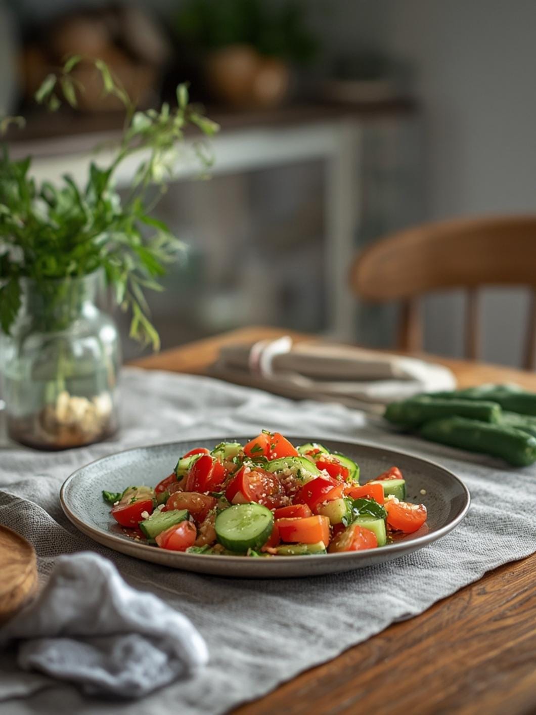 cucumber tomato salad recipe