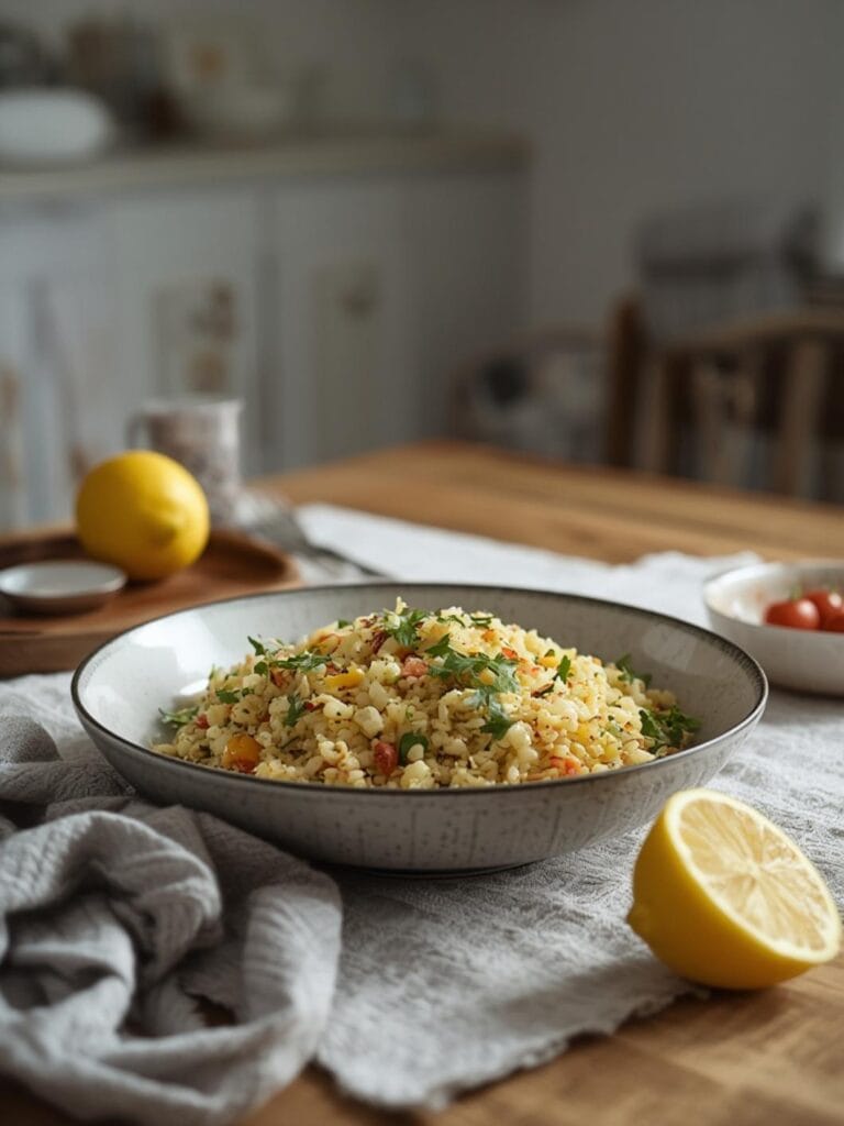 orzo lemon salad